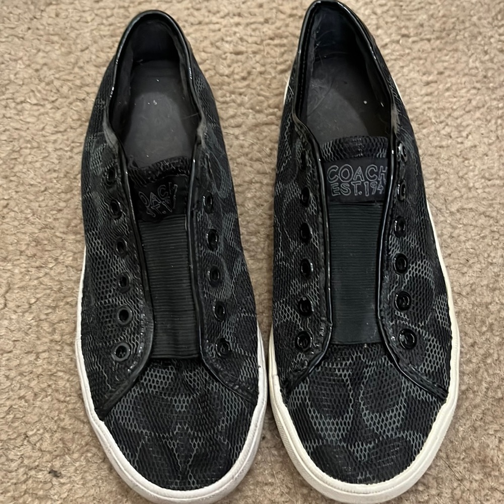 Coach slip on sneakers used fair condition
